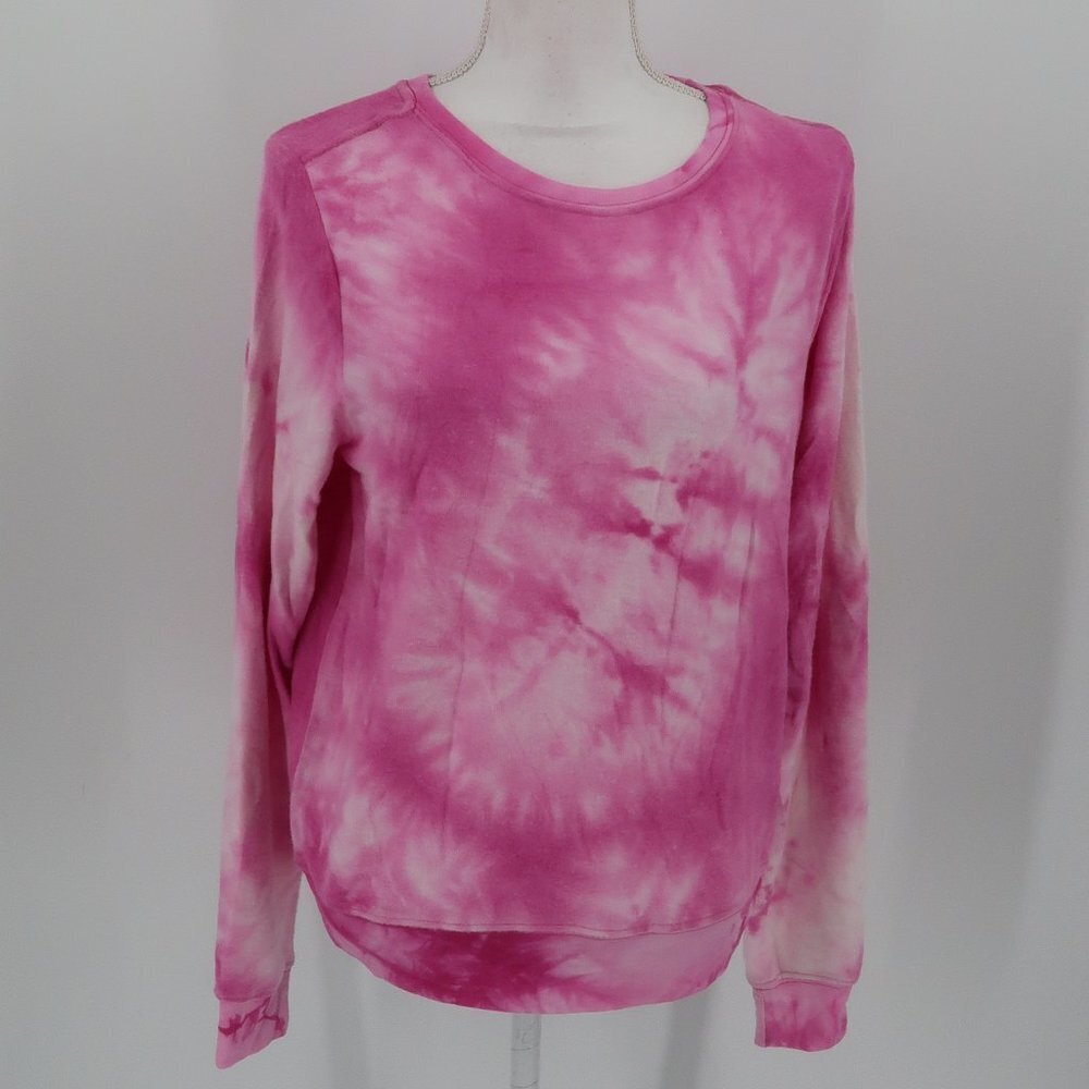 Wildfox Love Potion Super Soft Pink White Tie Dye Sweatshirt Size Small NWT
